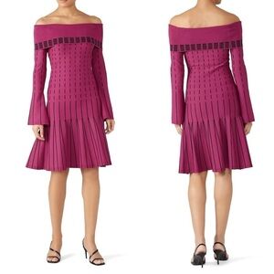 Prabal Gurung Collective Stripe Off The Shoulder Dress